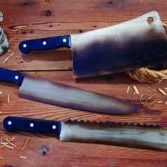 ערכת סכיני הקצב חלודים - 3 פריטים - 